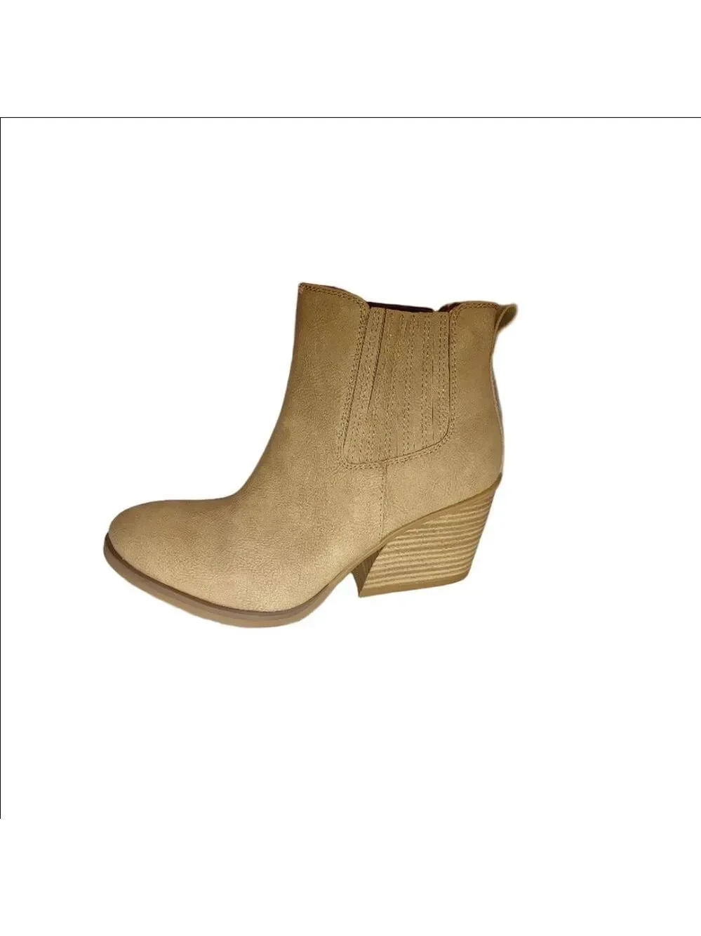 Korks Hadley Block Heel Booties Size 8 NWOT